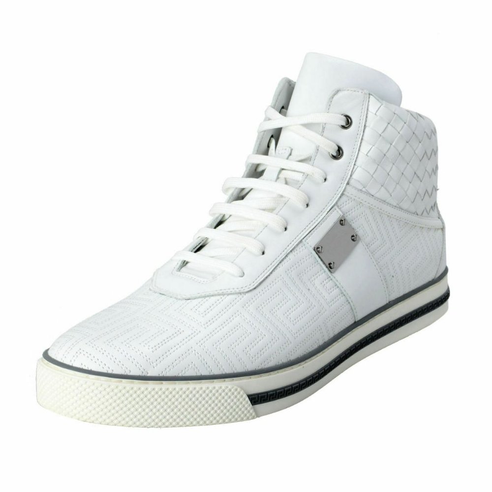 Gianni Versace Men's Leather Hi Top Sneakers Shoes
